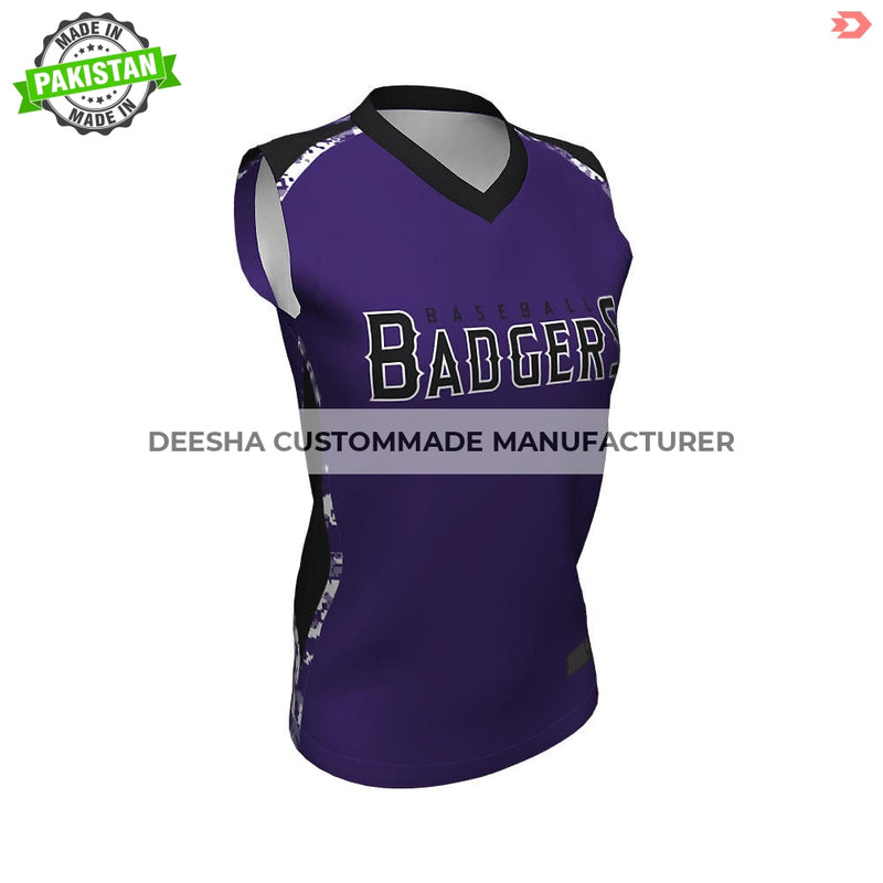 Softball V Neck Sleeveless Jerseys - Softball Uniforms