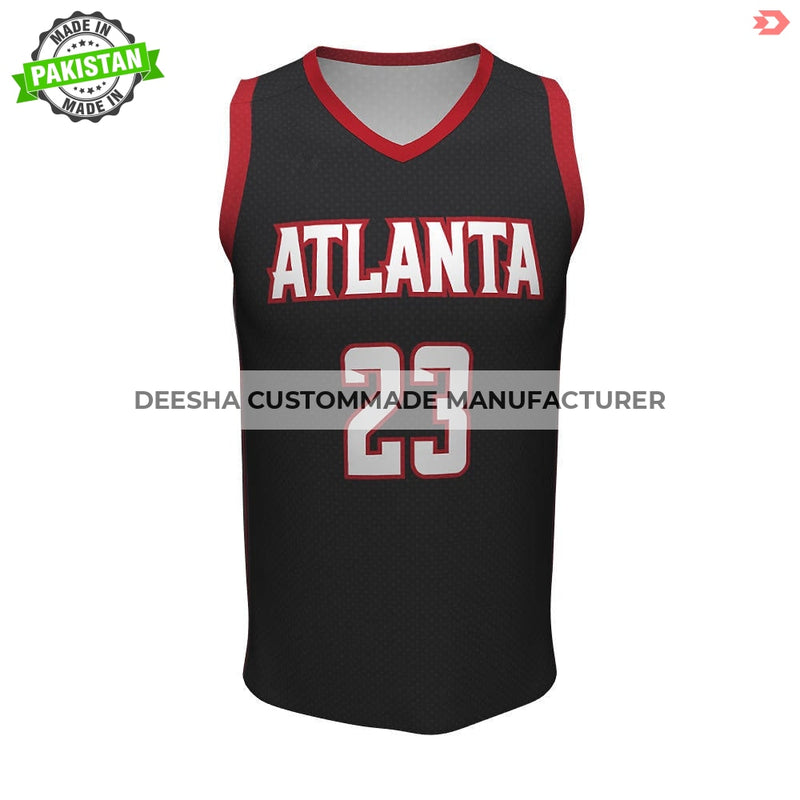 Sublimation Basketball V Neck Jerseys Atlanta - Basketball 