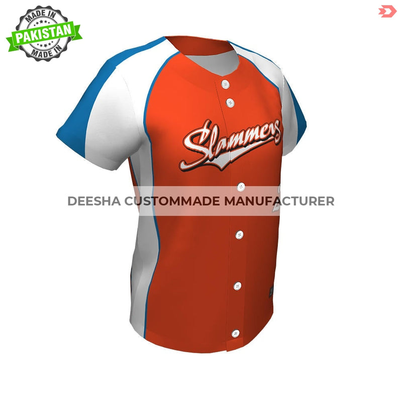 Sublimation Softball Full Button Jerseys - Softball Uniforms