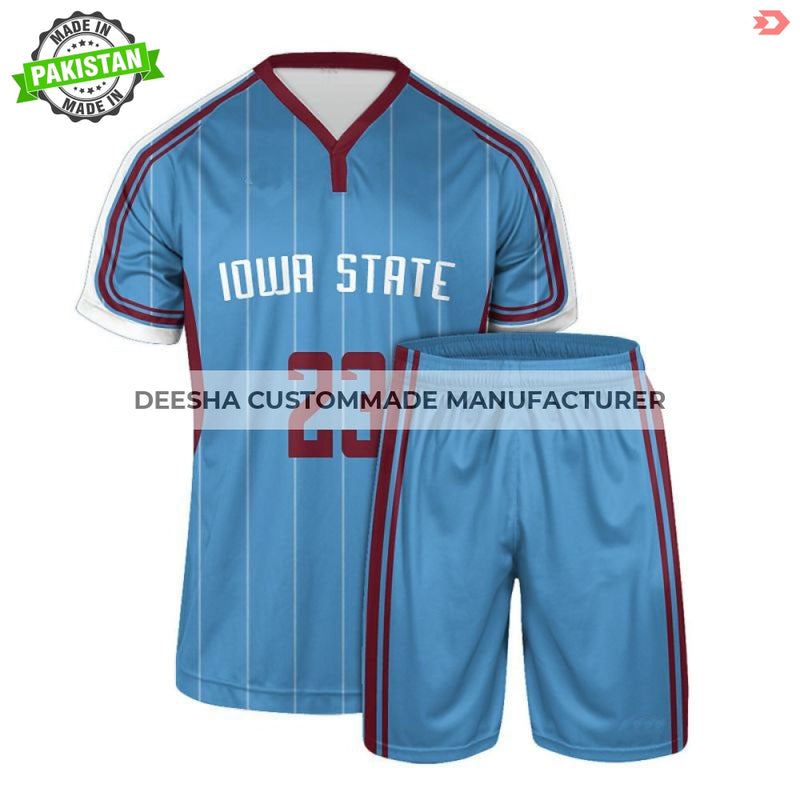 Wishbone Collar Jersey & Shorts Lowa State - Soccer Uniforms