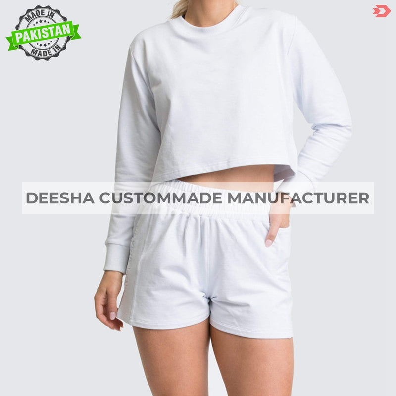 Women Crop Tops T-shirt White