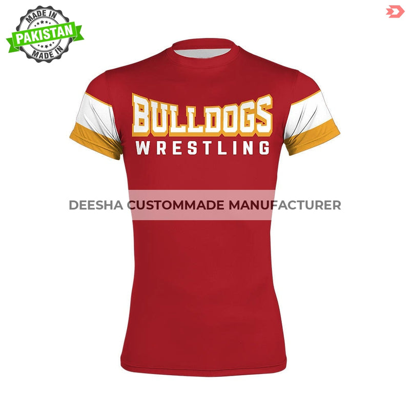 Wrestling T Shirts Bulldogs - Wrestling Uniforms